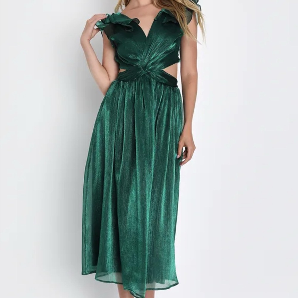 Elegant Green Evening Dress